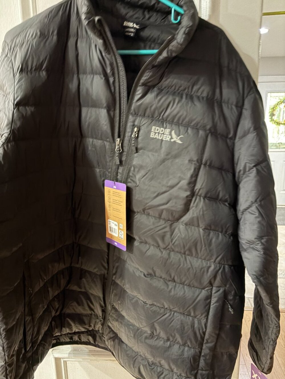 NWT Eddie Bauer Men Packable Down Jacket Coat XXL Lightweight Warmth Travel Snow - Picture 6 of 9